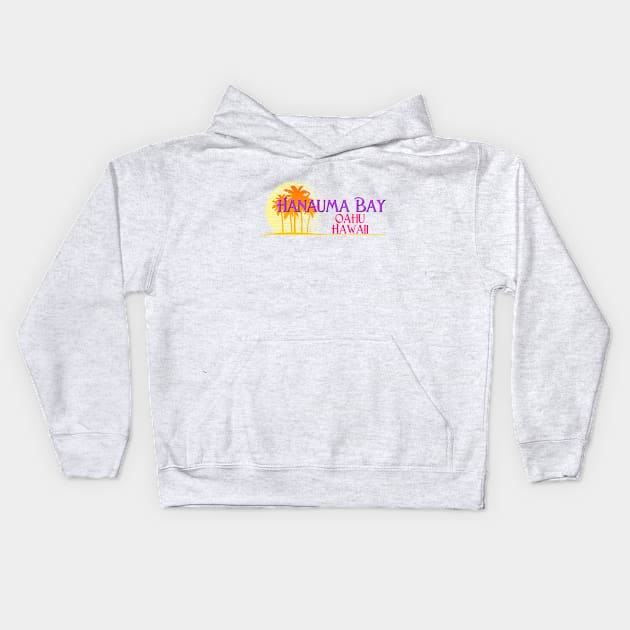 Life's a Beach: Hanauma Bay, Oahu, Hawaii Kids Hoodie by Naves